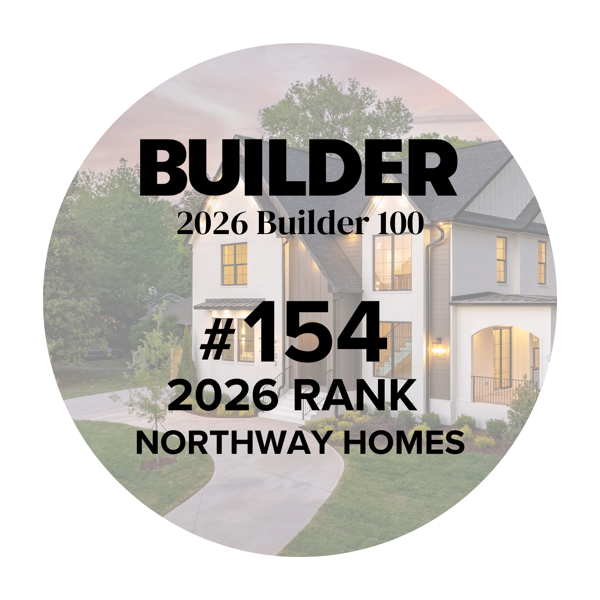 BUILDER magazine 2026 Builder 100 badge — Northway Homes ranked #154